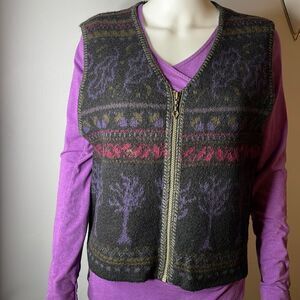 Vintage Alps 100% Wool Woman’s Zipper Vest